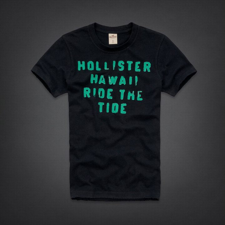 Tee shirt Hollister Noir Homme